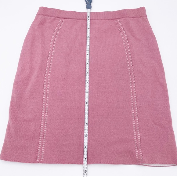 NBD x The Naven Twins Diamond Skirt Mauve Pink Knit Stretch Mini Size Small - Picture 13 of 14